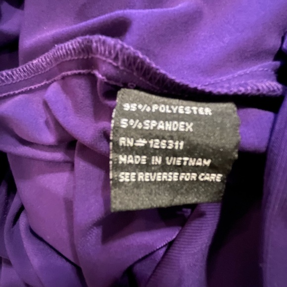 Ronni Nicole Royal Purple Gorgeous Beaded Neck Dress 12 FREE SHIP - Picture 5 of 5